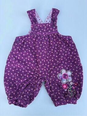 Vintage purple corduroy overalls